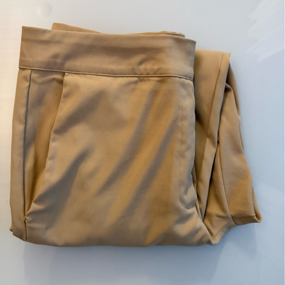Beige Lightweight Dress Pants w/cinched ankles